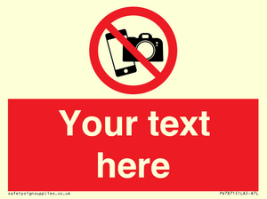 Custom No filming or photography